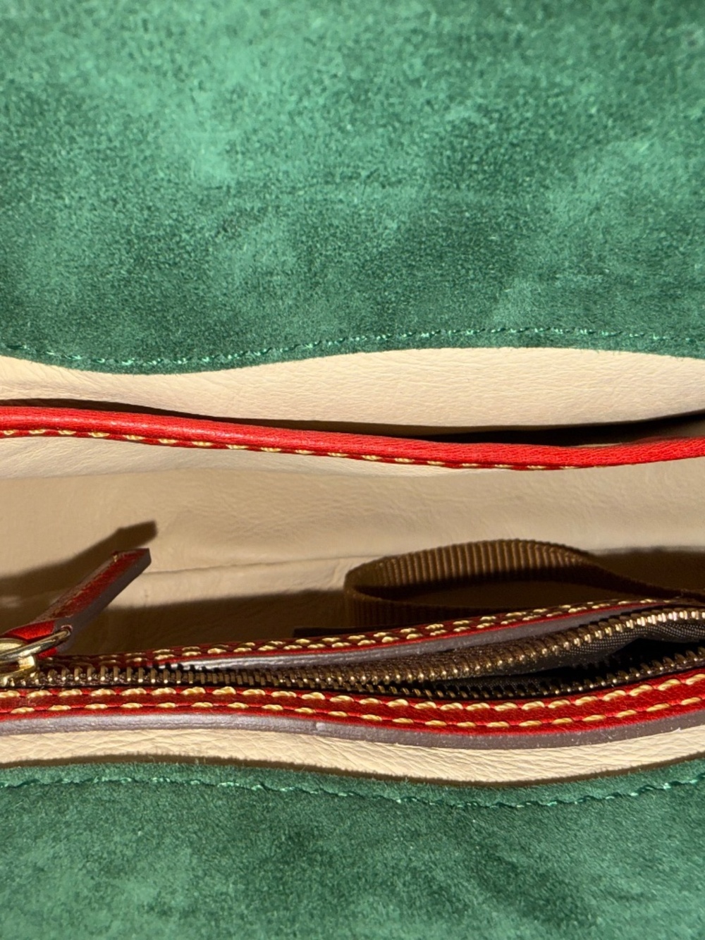 Dooney & Bourke Florentine Small Cameron Satchel Crossbody RED - Picture 5 of 5